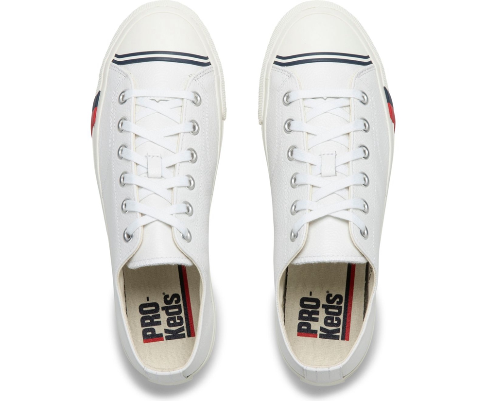 Keds Sneaker Damen Weiß - Royal Lo Classic Leder - DCH-214037